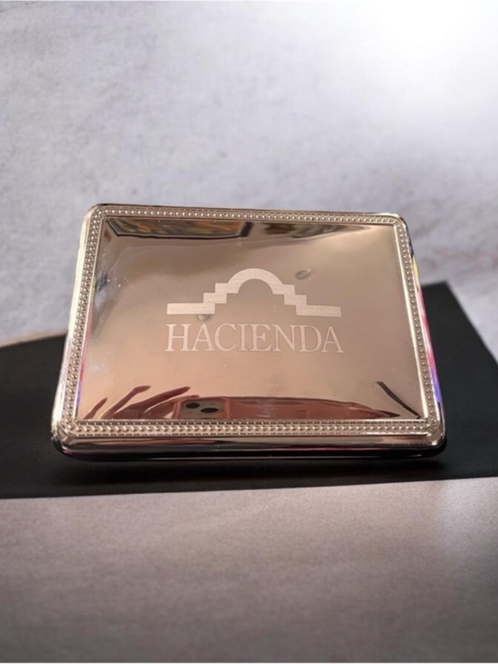 Hacienda silver plated non tarnished jewelry box by Sharidan company